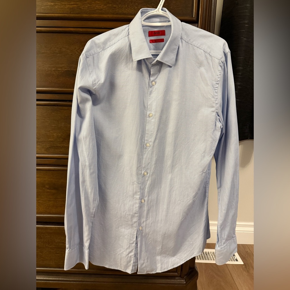 HUGO Light Blue Men's Dress Shirt